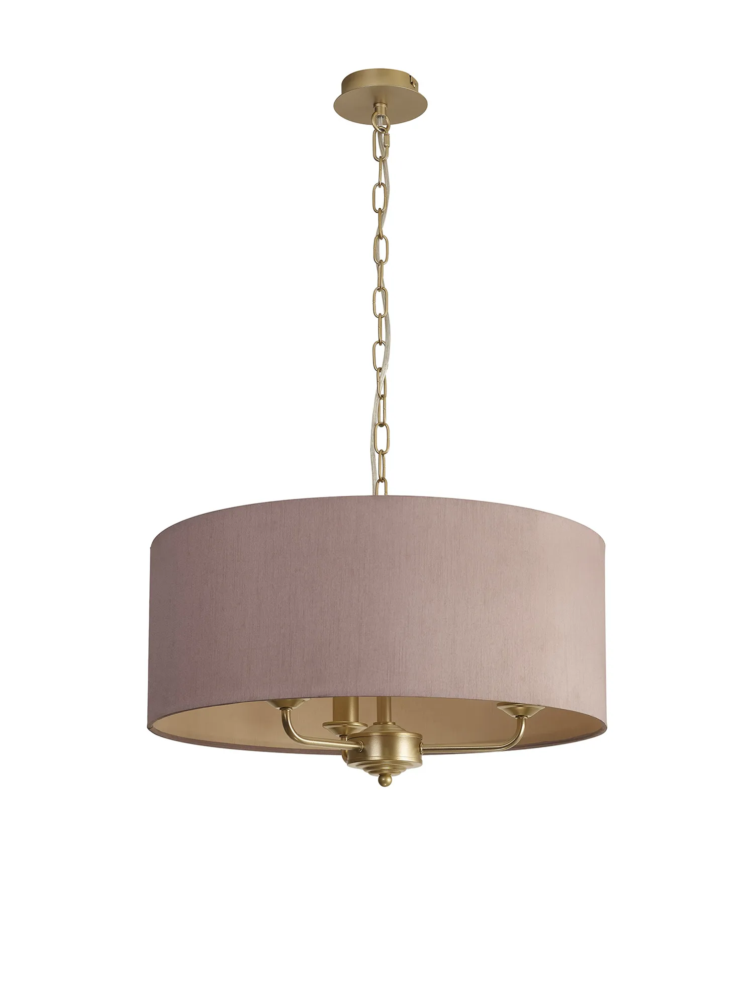 Banyan 50cm 3 Light Pendant Champagne Gold, Taupe/Halo Gold DK0974  Deco Banyan CG TA